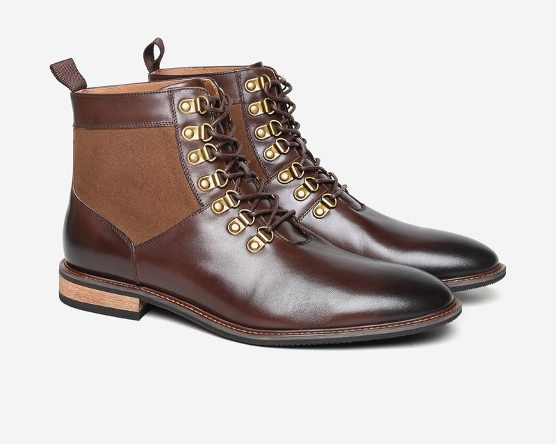 Brushwood Premium Leather Derby Boots