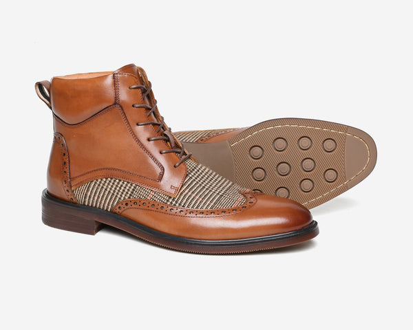 Crosswall Premium Leather Derby Boots