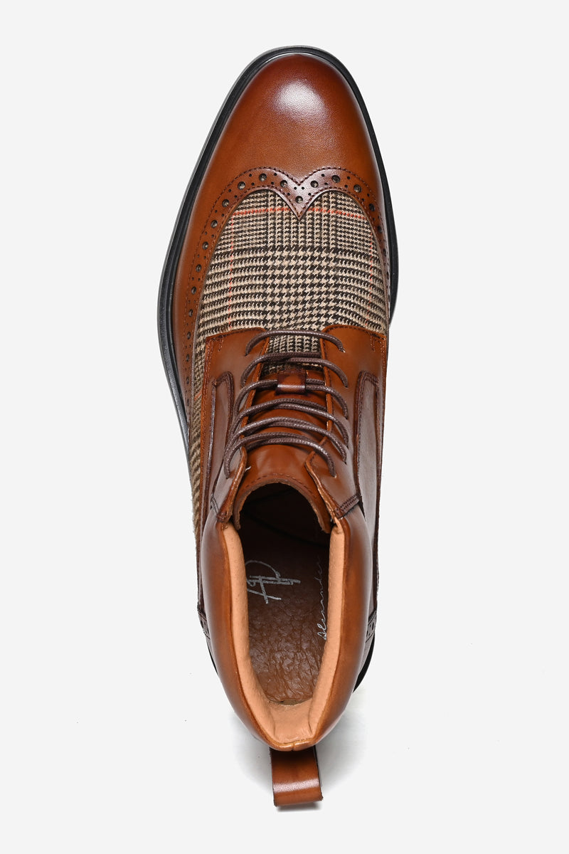 Crosswall Premium Leather Derby Boots