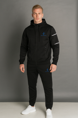 Alexandre Pace Platinum Urban Luxe Tracksuit – Ice Grey & Midnight Accents
