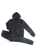 Alexandre Pace Platinum Urban Luxe Tracksuit – Ice Grey & Midnight Accents