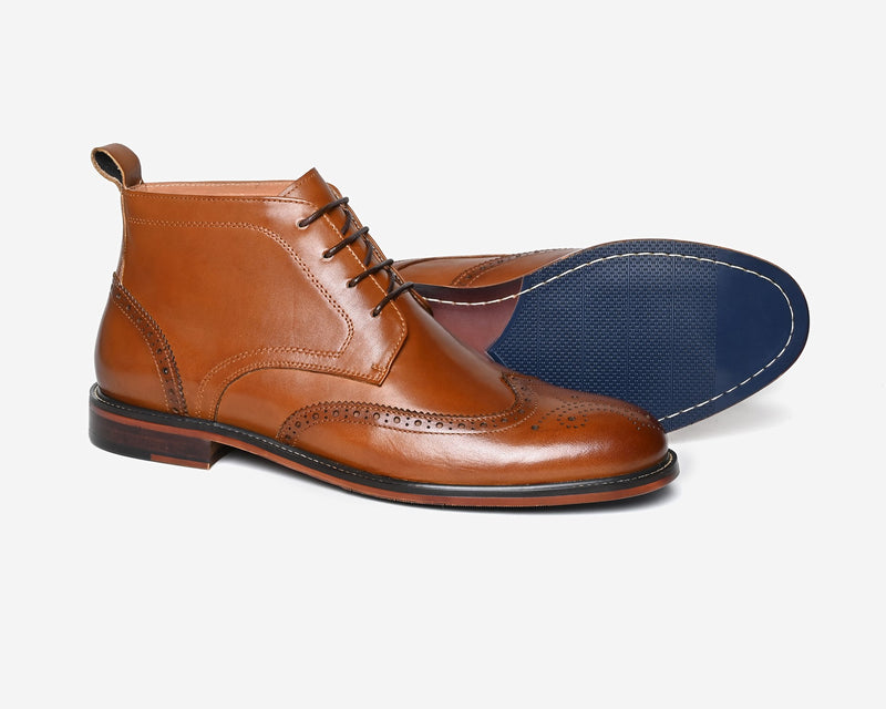 Penton Premium Leather Brogue Boots