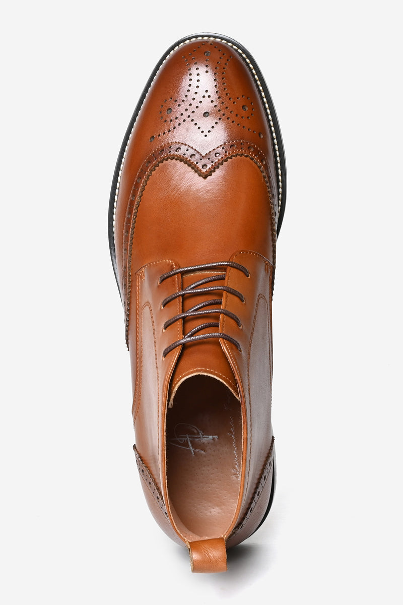 Penton Premium Leather Brogue Boots