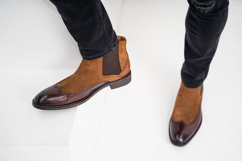 Raleigh Suede & Leather Chelsea Boot