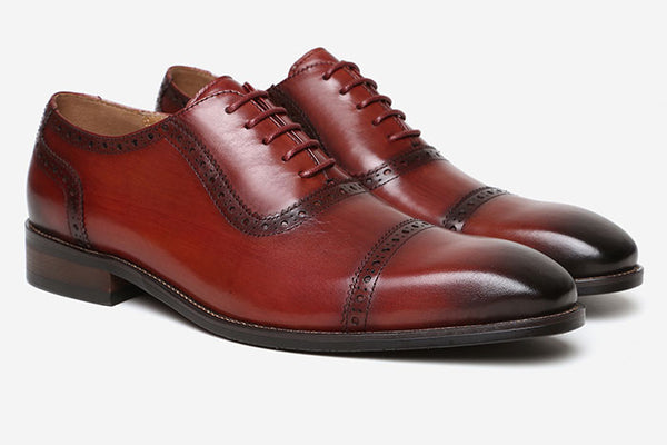 Hamilton Leather Oxford Shoe Burgundy