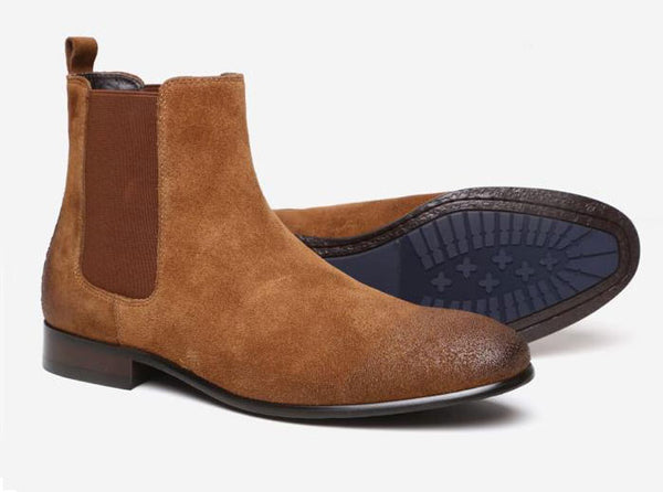 Nelson Suede & Leather Chelsea Boot