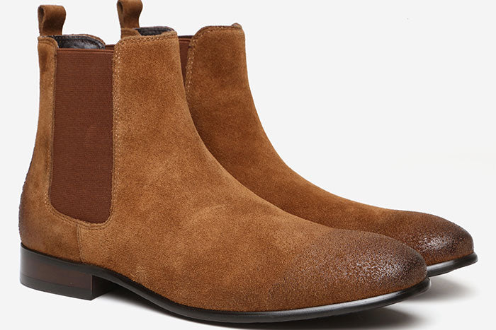 Nelson Suede & Leather Chelsea Boot